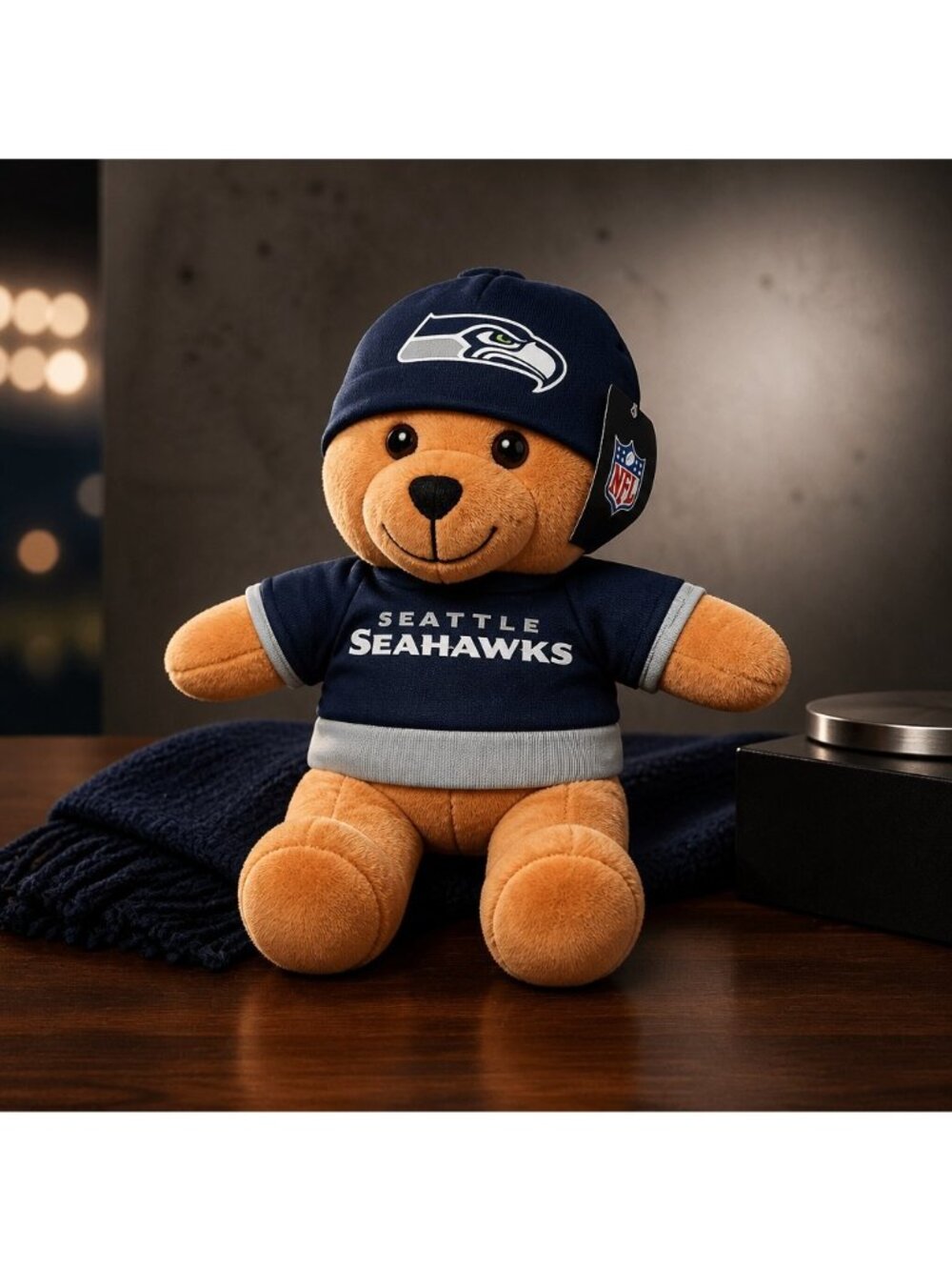 NWT Seattle Seahawks NFL Team Plush Bear 10” Official Licensed NWT